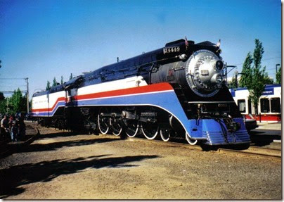 American Freedom Train #4449 at Hillsboro, Oregon in July 2002