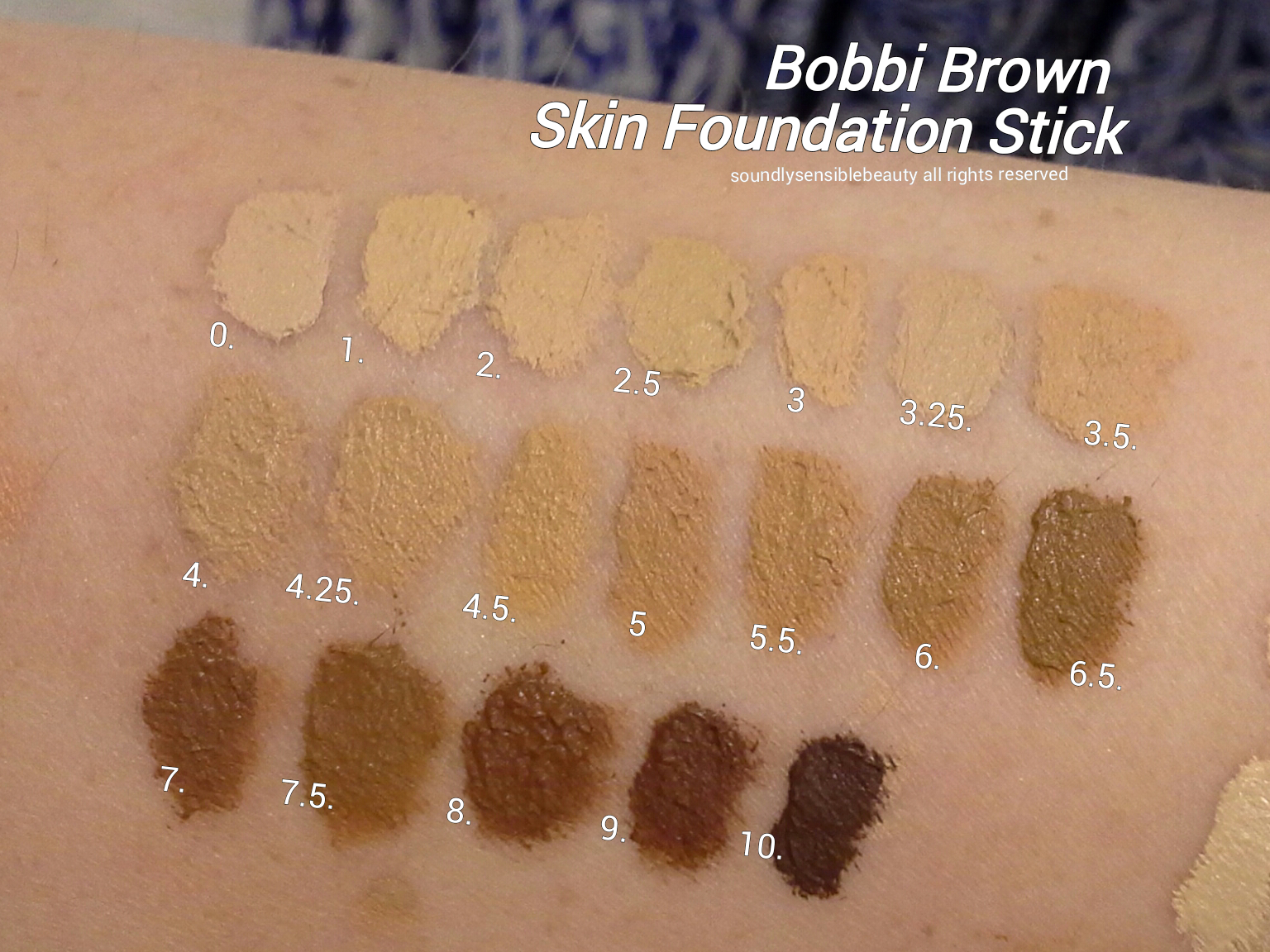 Bobbi Brown Skin Foundation Stick; Review & Swatches of Shades