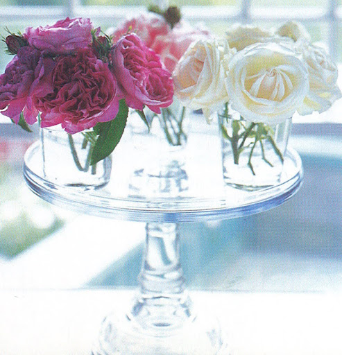 I love the informal feeling of these floating magnolia blossoms.