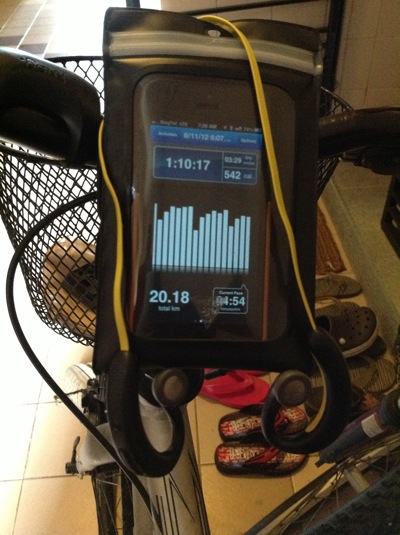 My New iPhone Holder & Bluetooth Sport Headset