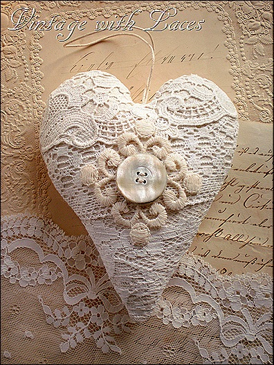 Lace Heart by Vintage with Laces Lace Heart by Vintage with Laces