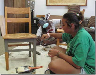 painting chairs