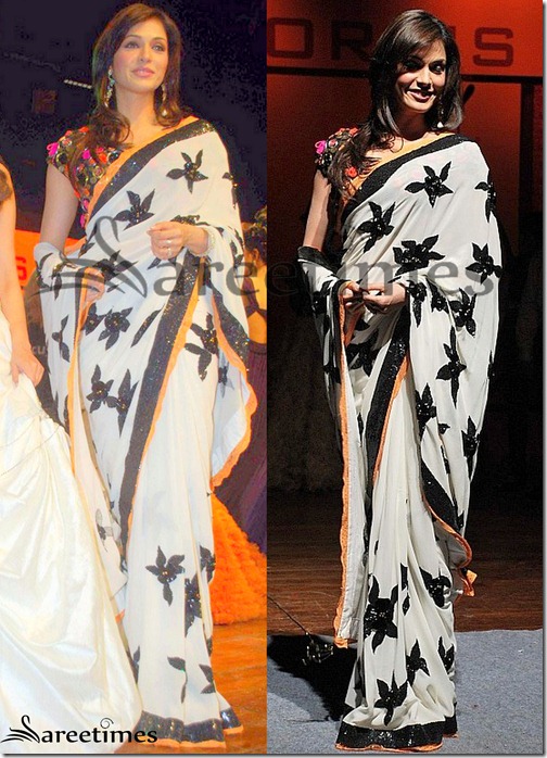 Isha_Koppikar_White_Saree