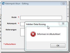 Form Editing - Validasi Data Kosong