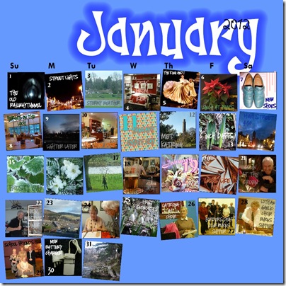 January calendar Large e-mail view