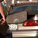 Per unconfirmed radio reports, a witness spotted some subjects who appeard to be steeling copper in the area. When the dispatch center ran the license plate given by the witness, it came back as a stolen vehicle. SacPD units located the vehecle and executed a felony stop at the intersection of Watt and McClellan in North Highlands. Three subjects were detained and a large metal grate was found in the trunk of the vehicle. News_111226_CopperTheft_NorthHighlands