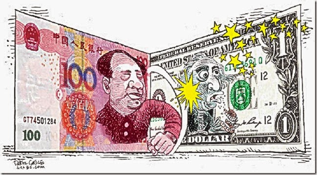 Mao Yuan Beats Up G. Washington Dollar Mao Yuan Beats Up G. Washington Dollar
