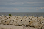 Scott looking pensive on Lake Winnipeg