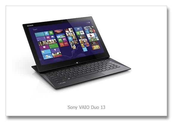 Sony VAIO Duo 13 Best Convertible Notebook
