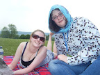 Helen and Esther enjoying the sunshine