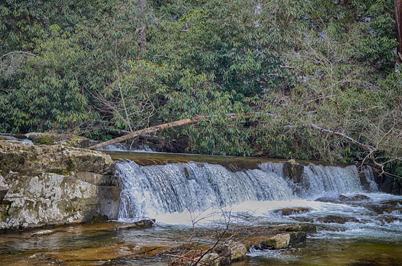 Coker Creek falls and wet feet Pancake Ninja