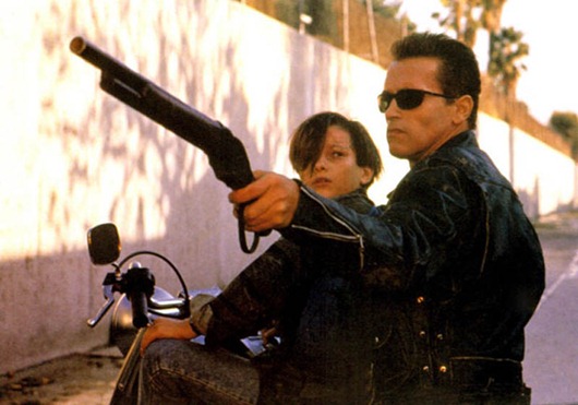 VARIOUS EDWARD FURLONG FILM STILLS...No Merchandising. Editorial Use Only. No Book Cover Usage<br /> Manadatory Credit: Photo by Everett Collection / Rex Features (422526a)<br /> TERMINATOR 2: JUDGMENT DAY, Edward Furlong and Arnold Schwarzenegger, 1991<br /> VARIOUS EDWARD FURLONG FILM STILLS<br /> <br />