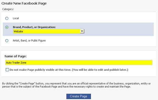 Create New Facebook Page-1