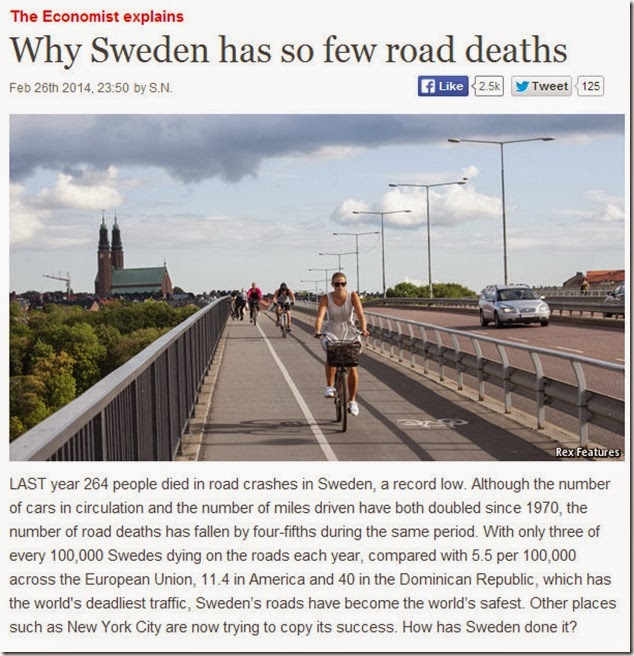 sweden safe roads