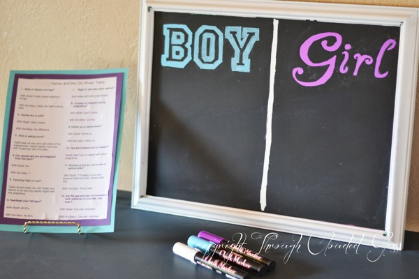 Gender Reveal Party Game Ideas | Through Clouded Glass NewImage