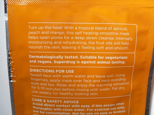 002-superdrug-face-mask-review-self-heating-smoothie-mask