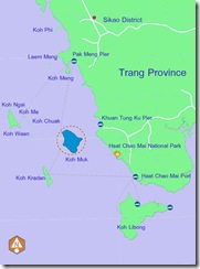 Chao Mai National Park map