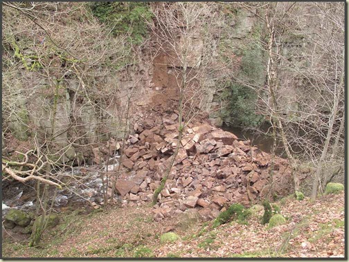 River Dane landslip - March 2011