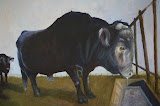 Frits - 24 x 30 cm - olieverf op paneel
