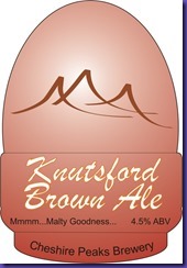 Knutsford Brown Ale Pump Clip