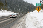 Here is a shot of the sign at the Sno-Park, just before the White River bridge.