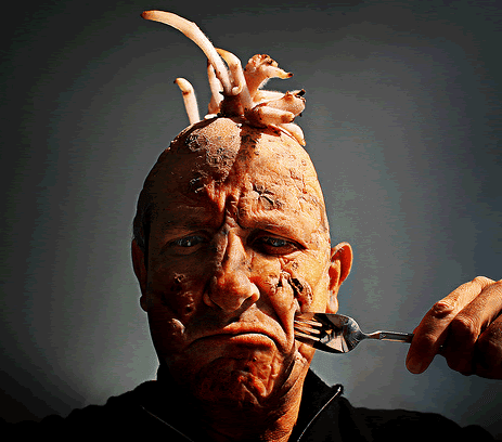 Creepy Self Portraits Fork, Death