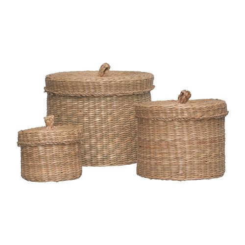 These hooded baskets come in different sizes, so you can mix and match for your organizational needs. (ikea.com) These hooded baskets come in different sizes, so you can mix and match for your organizational needs. (ikea.com)