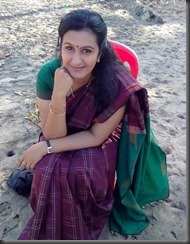 actress kavithanair hot in saree