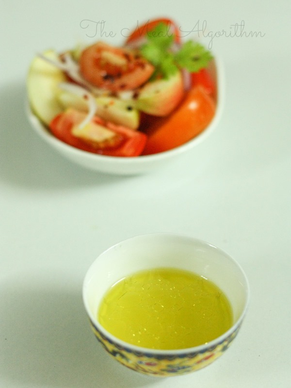 Apple & Tomato Salad - Dressing