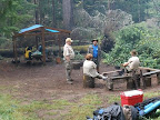 A typical campsite scene at Royce-Finel.