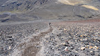 Abstieg vom Mt. Ngauruhoe (2287 m); Tongariro Northern Circuit, Tag 1.