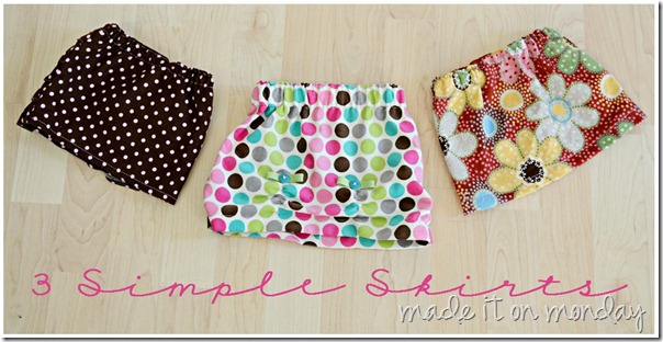 Three Simple Skirts at Made it on Monday