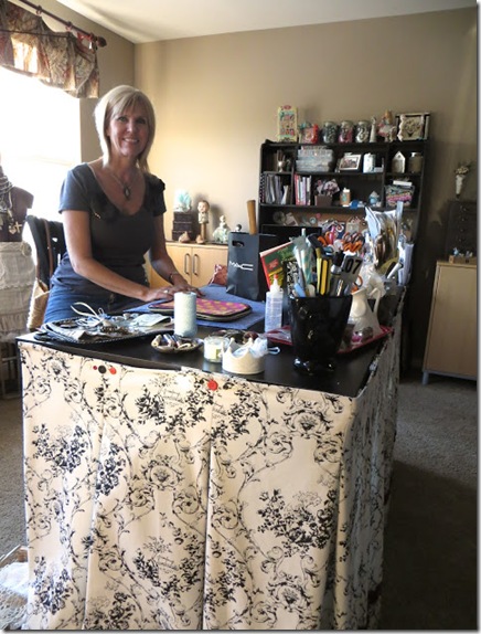 Joy in her studio Joy in her studio