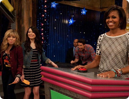 Jerry Trainor, Michelle Obama, Taran Killam, Miranda Cosgrove, Nathan Kress, Jennette McCurdy