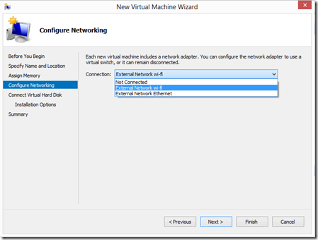 Select Network Adapter