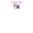 Purple Roses 8 Thank You Notepaper