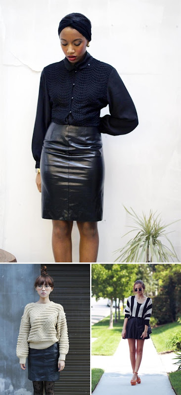 leather skirts