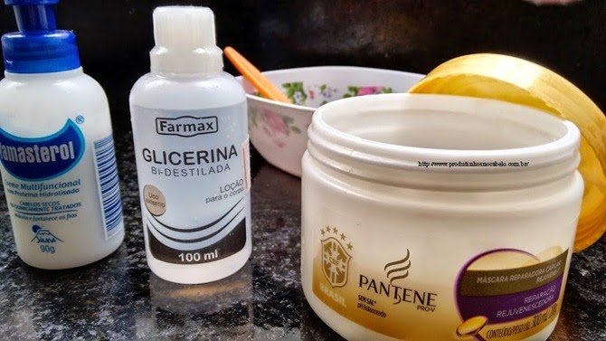 Hidratação de Glicerina para cabelos Hidratação de Glicerina para cabelos