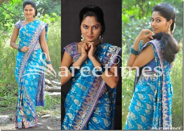 Suhasini_Blue_Silk_Saree Suhasini_Blue_Silk_Saree