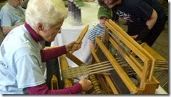 Jean on loom