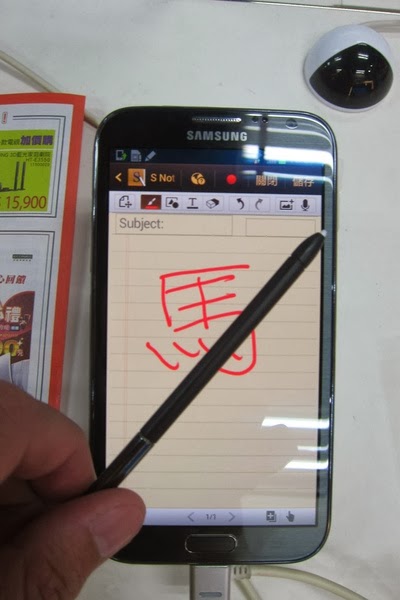 Galaxy Note 2 寫字 Galaxy Note 2 寫字