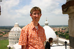 On top of the Leaning Tower of Pisa