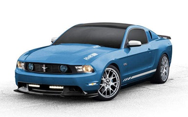 A 2012 Ford Mustang by H&R Springs