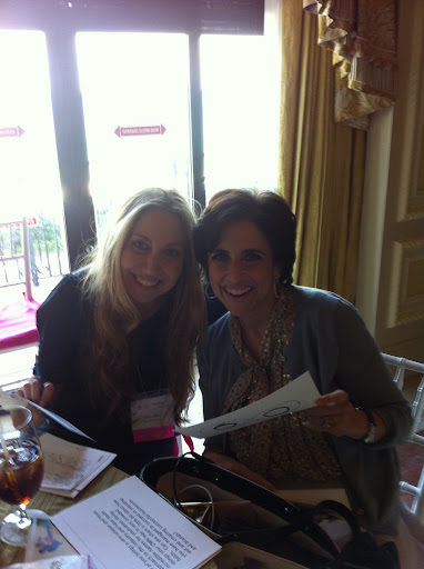 Amy Atlas and I prepared together for our talks.