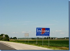 3989 Indiana - Lincoln Highway (US-30) - Welcome to Indiana sign