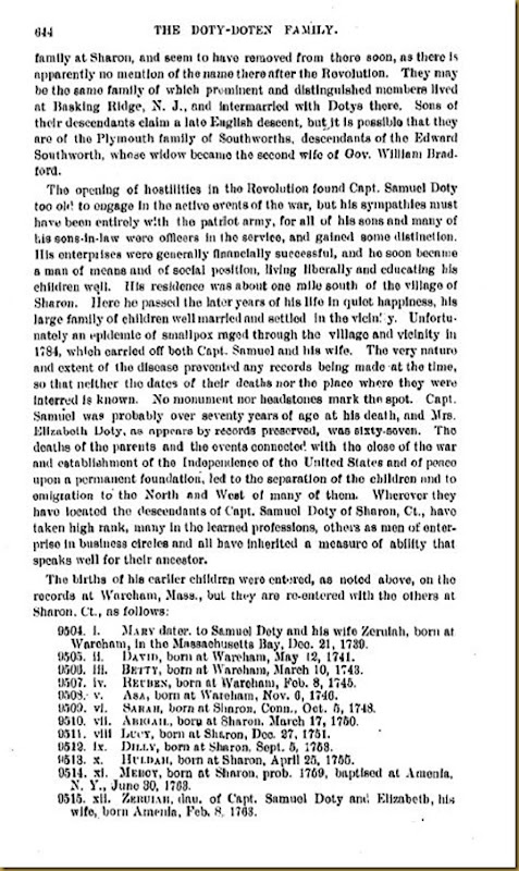 Doty-Doten Family In America-The Family of Joseph Doty19 Doty-Doten Family In America-The Family of Joseph Doty19