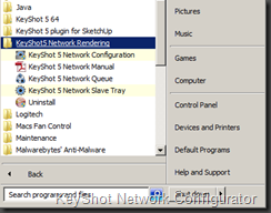 KeyShot Network Configurator