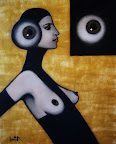 "Gaze" 40x50 (oil/acrylic on canvas)