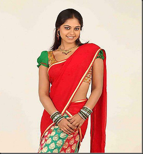 Bindu-Madhavi-In-Banaras-Half-Saree