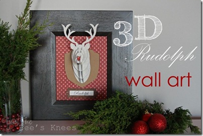 3d rudolph wall art - just the bee's knees _thumb[5]